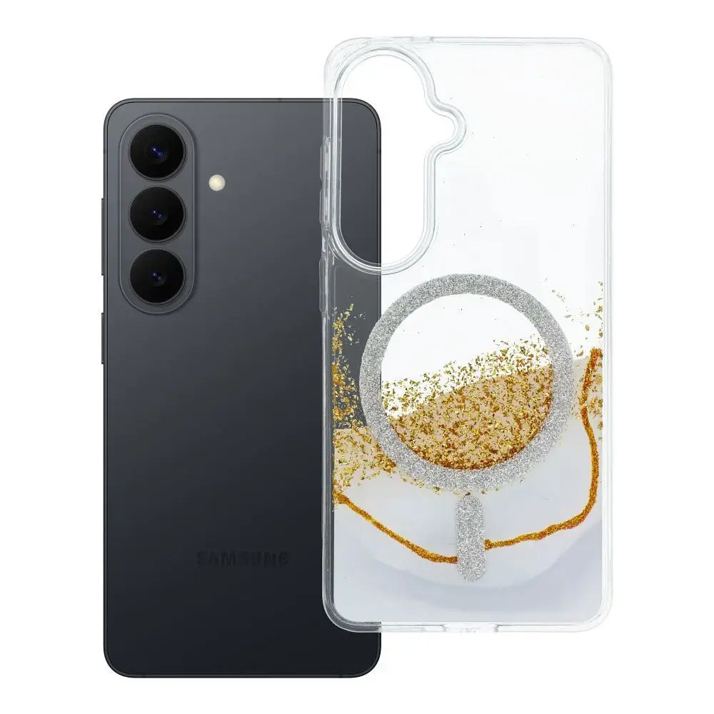 Golden maciņš ar MagSafe atbalstu telefonam Samsung Galaxy S26 (S942) melns