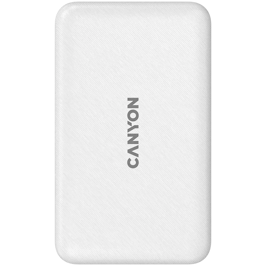 CANYON PB-1001, 18W PD+QC 3.0+10W Magnet wireless charger powerbank 10000mAh Li-poly battery,Lightning Input: DC5V/2A, 9V/2A Type c PD Input DC5V/3A, 9V/2A，Type C PD  utput:5V/3A,9V/2.2A,12V/1.5AQC 3.0 Output: DC5V/3A, 9V/2A, 12V/1.5A, Wireless