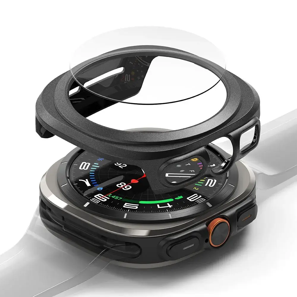 RINGKE SLIM & RŪDĪTS STIKLS GALAXY WATCH ULTRA (47 MM) TITĀNA MELNS