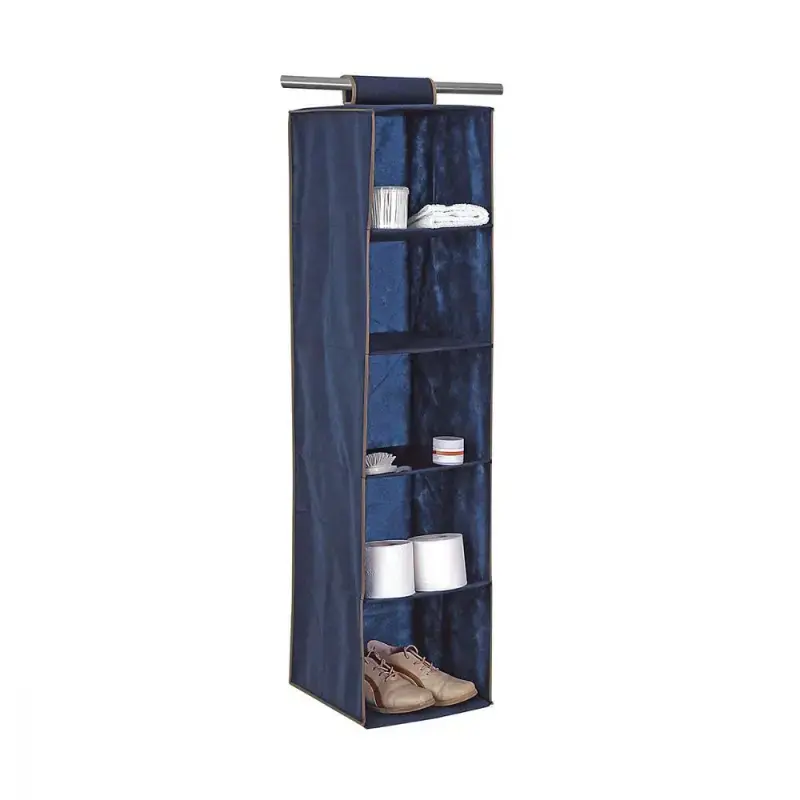 Подвесной органайзер с 5 полками 30x30x120см Blue