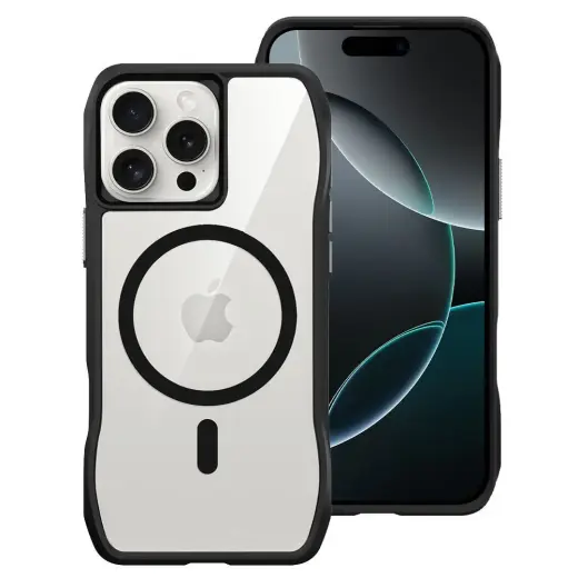 ROAR Slim Defender maciņš ar MagSafe atbalstu telefonam iPhone 16 Pro Max melns