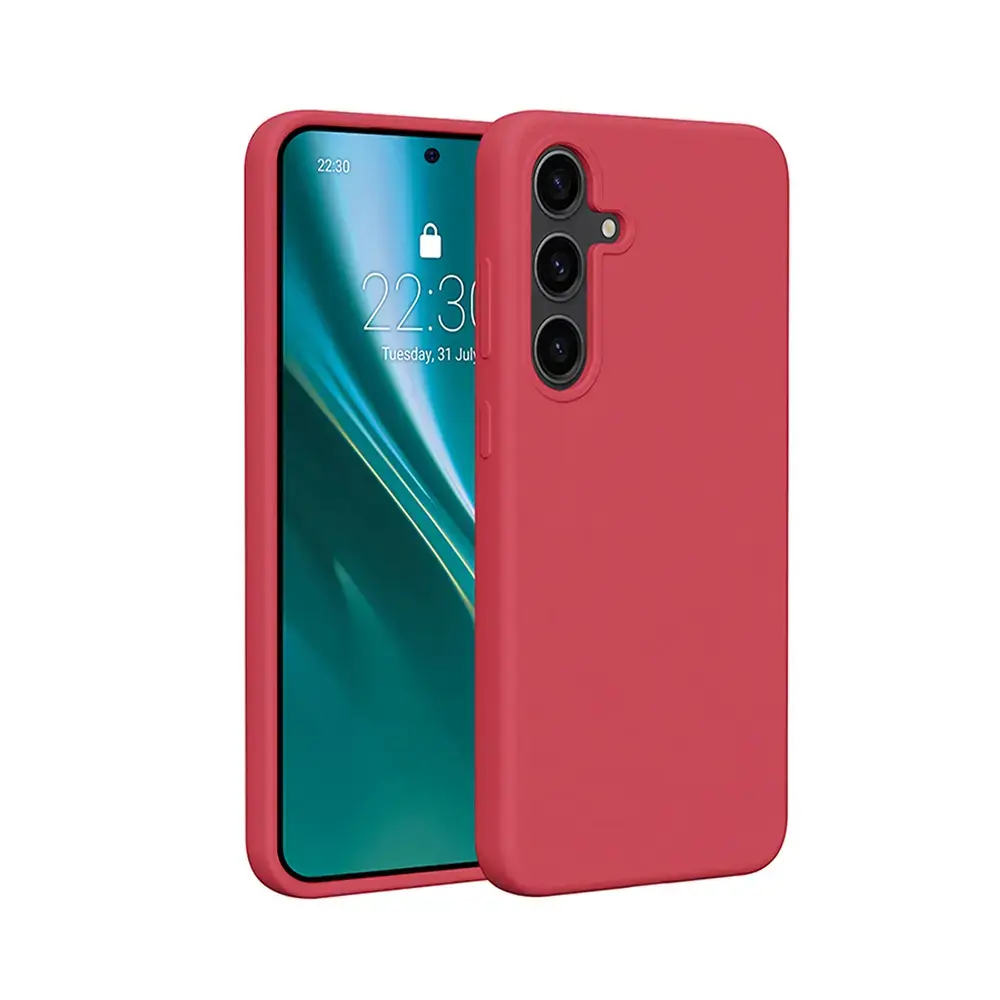 Etteri Silicone phone case for Samsung Galaxy S25 raspberry