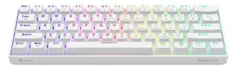 Klaviatūra Savio Wireless Mechanical Phenix Whiteout X2 Outemu Peach Silent