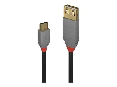 Lindy Anthra Line - USB cable - USB to 24 pin USB-C - 15 cm