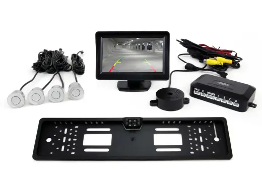 Parking assistant system TFT01 4,3" with CAM-402 LED 4 sensors silver