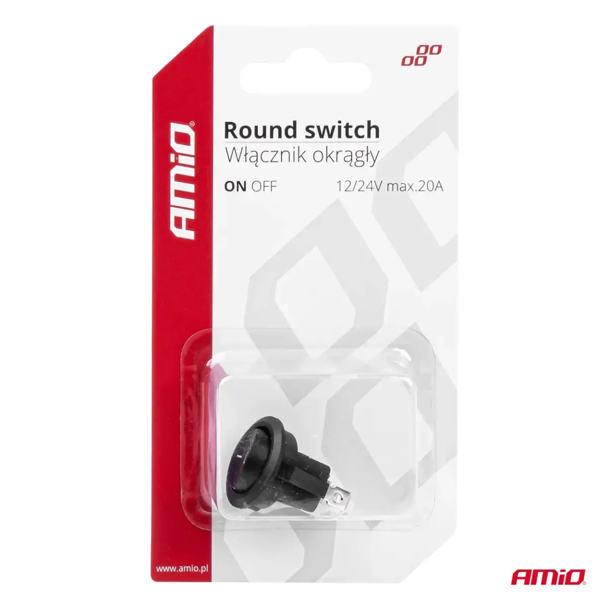 Round switch 12V 20A ON/OFF