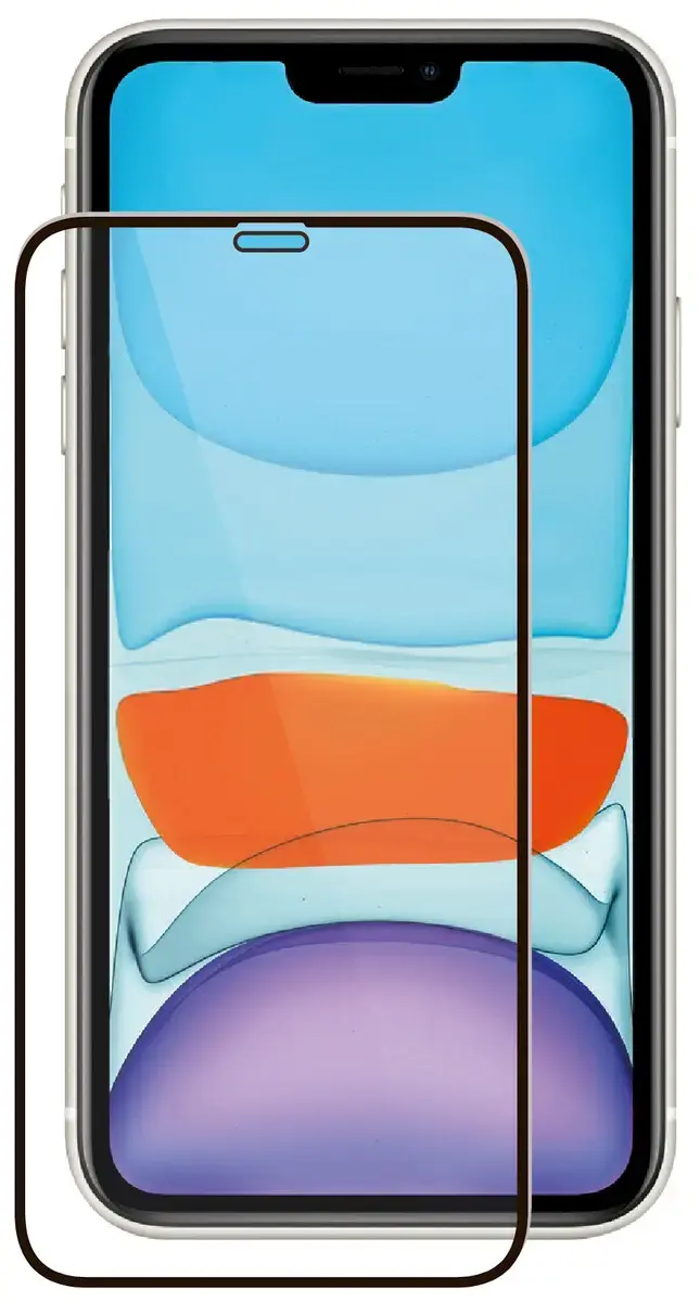 Fusion 5D pilnam ekrānam aizsargstikls telefonam iPhone 13 Pro Max melns