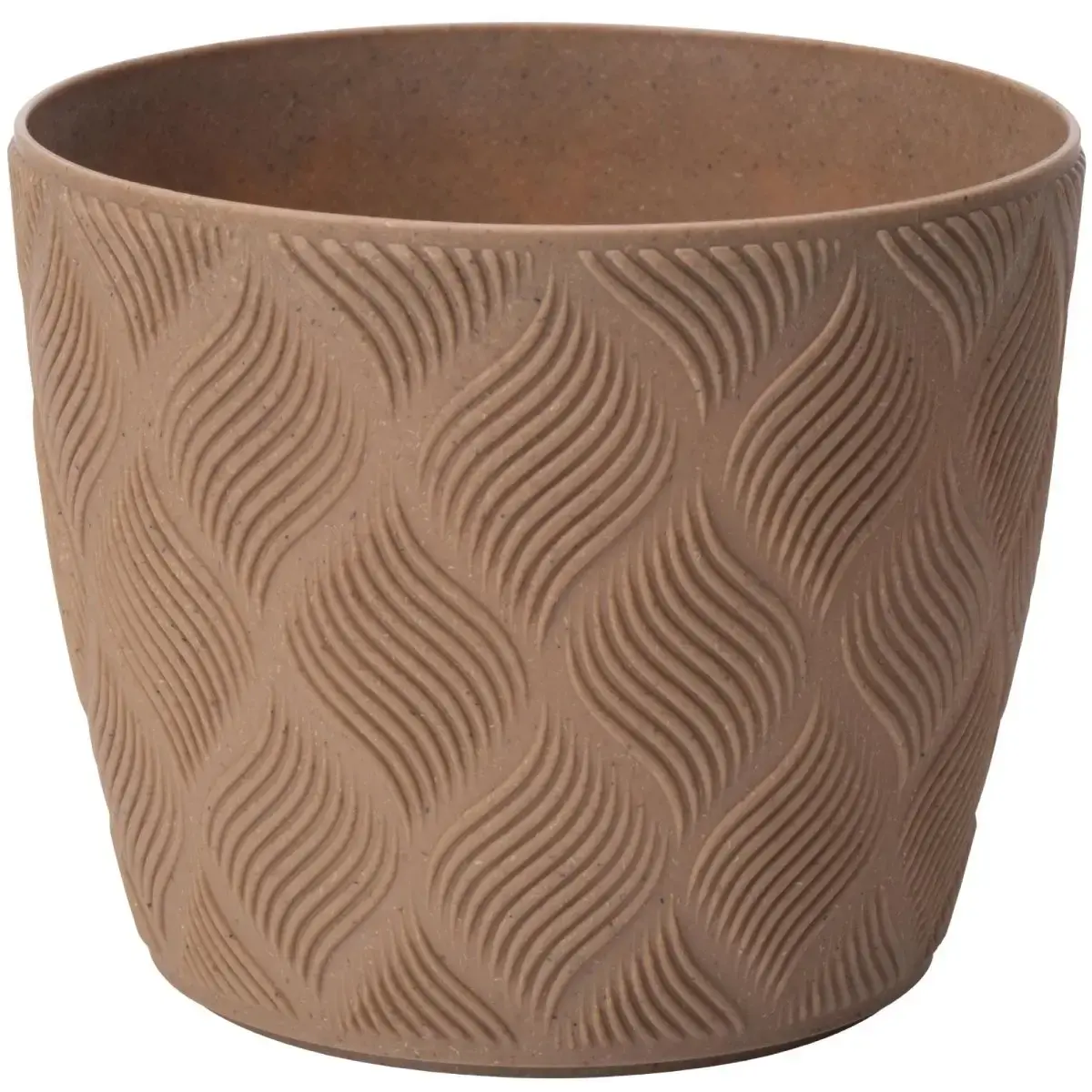Puķu pods Flow Petit Eco 17cm, brūns