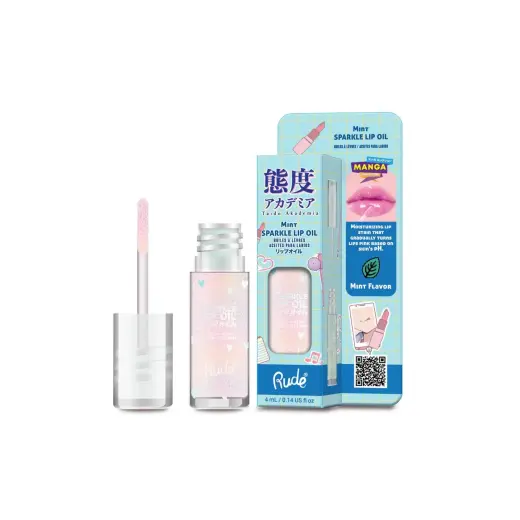Rude Cosmetics, Mint Sparkle, Lip Oil, 4 ml