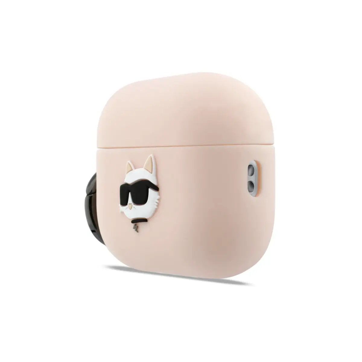 Karl Lagerfeld 3D Logo NFT Choupette Head Silicone Case for AirPods Pro 3 Pink