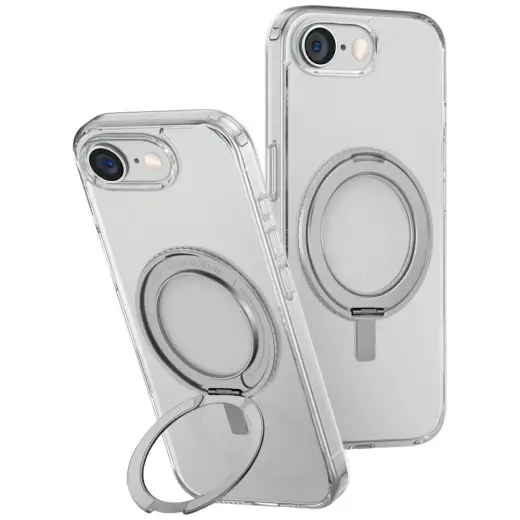 Case UNIQ Swivix for iPhone 16e (2025) 360 Rotating Kickstand transparent