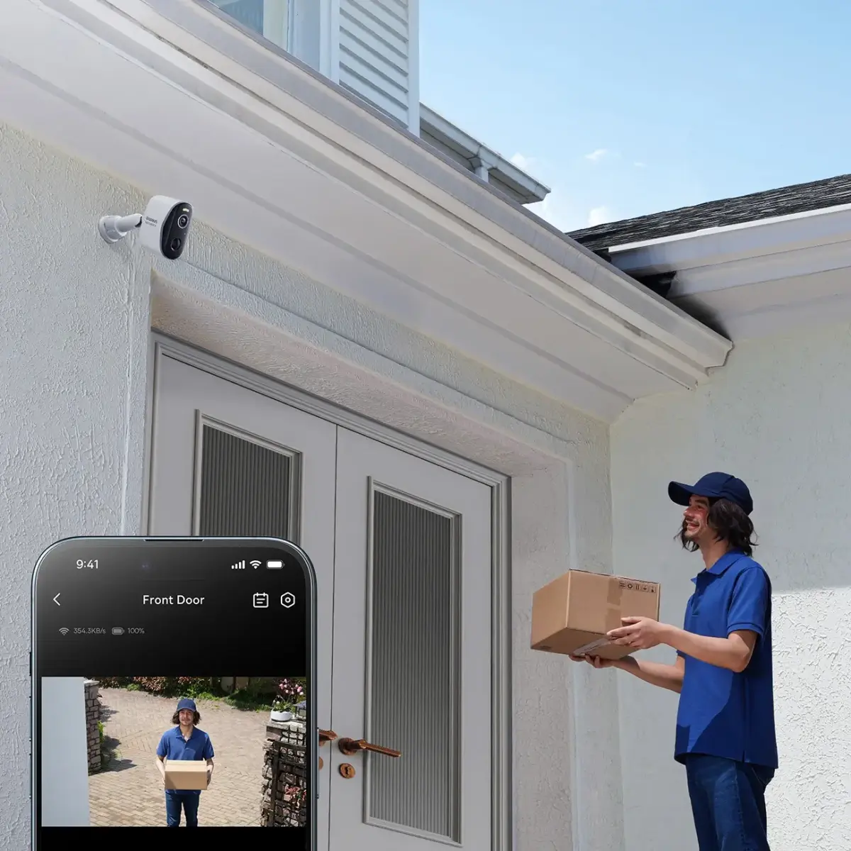 Baseus Security N1 2K Outdoor Camera – White