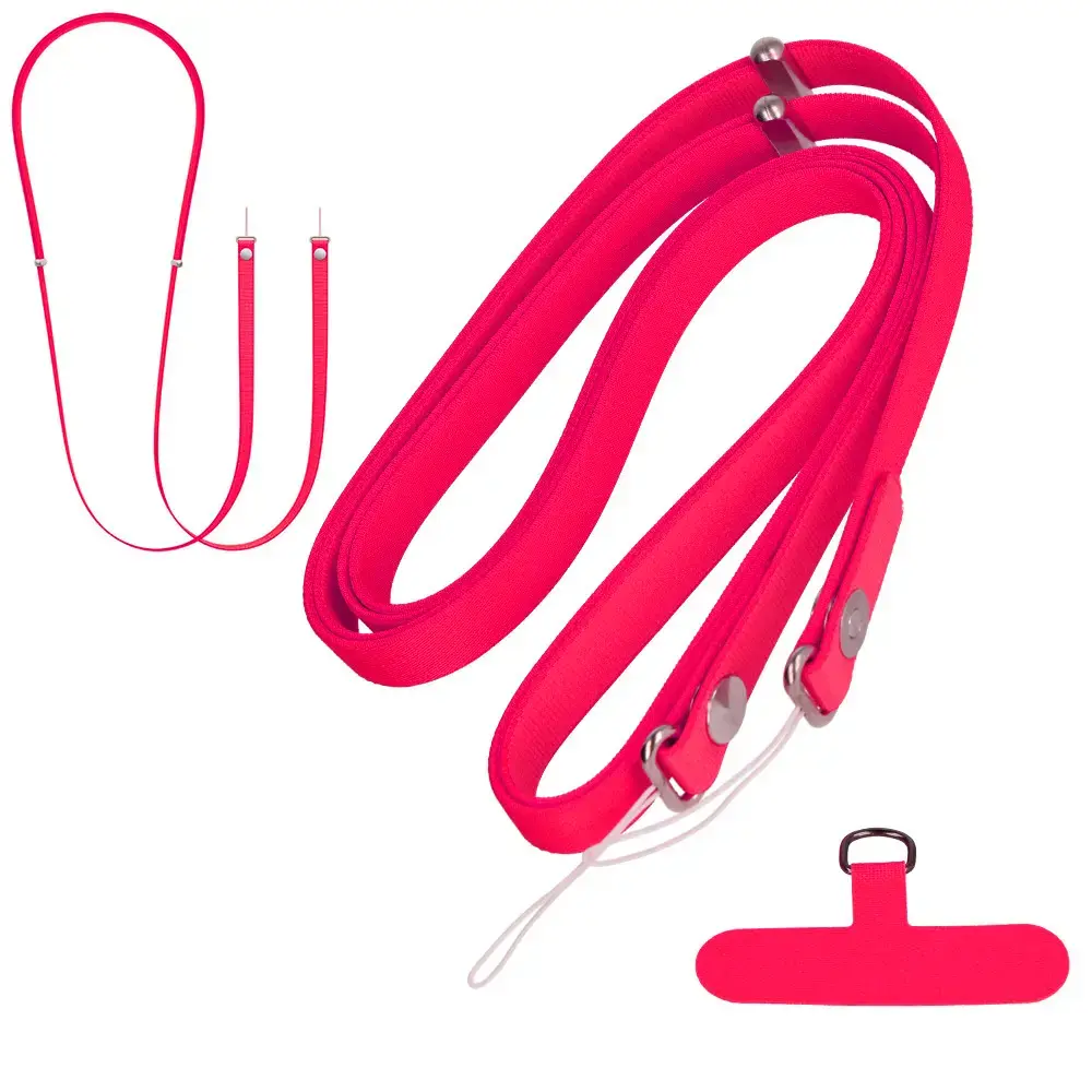 Crossbody Strap lanyard - coral