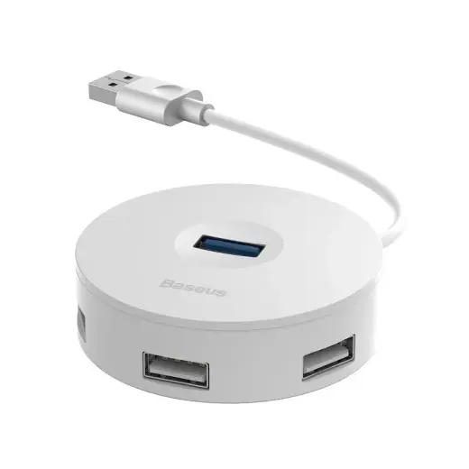 Baseus CAHUB-F02 USB Hubs 1 x 4 Sadalītājs Balts