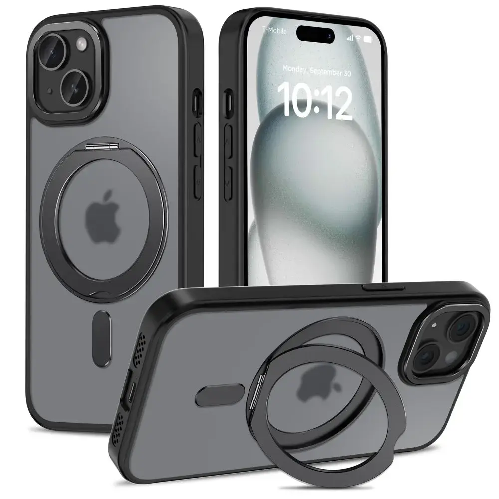 TECH-PROTECT MAGSAFE MAGRING IPHONE 15 MATĒTS MELNS