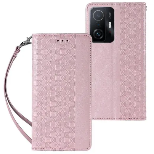 Fusion Magnet Strap книжка чехол + нить для Samsung A526 | A525 | A528 Galaxy A52 5G | A52 4G | A52s розовый