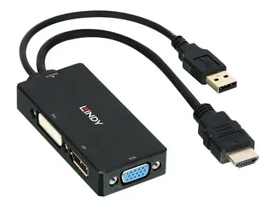Lindy - video converter - black