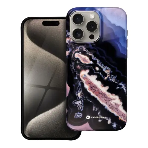 Forcell F-Protect Mirage maciņš ar MagSafe atbalstu telefonam iPhone 15 Pro Max zelta krāsā