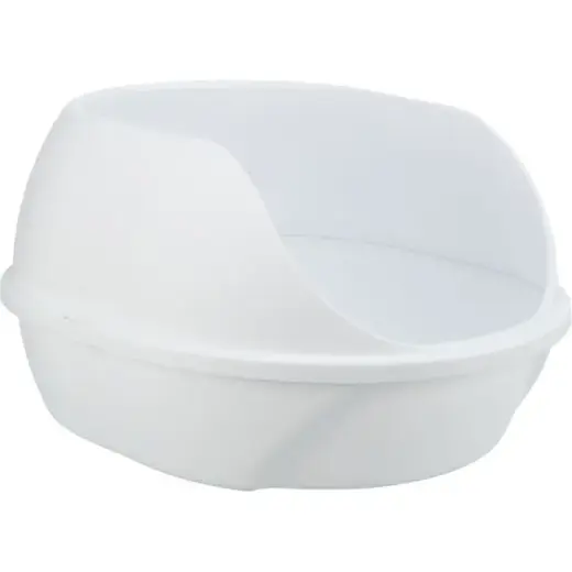 Kaķu tualete : Trixie Simao cat litter tray, high rim, 48 × 30 × 58 cm, white