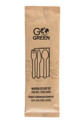 Набор деревянных столовых приборов Go Green/ 0,01кг