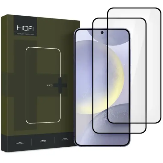 HOFI GLASS PRO+ karastatud klaas telefonile Samsung Galaxy S25, must