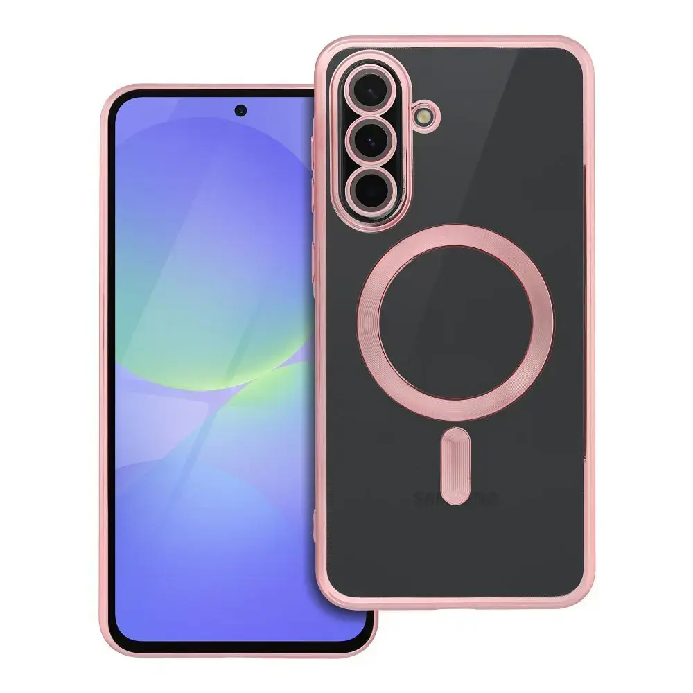 Electro Mag maciņš ar MagSafe atbalstu telefonam Samsung Galaxy A36 5G (A366) rozā