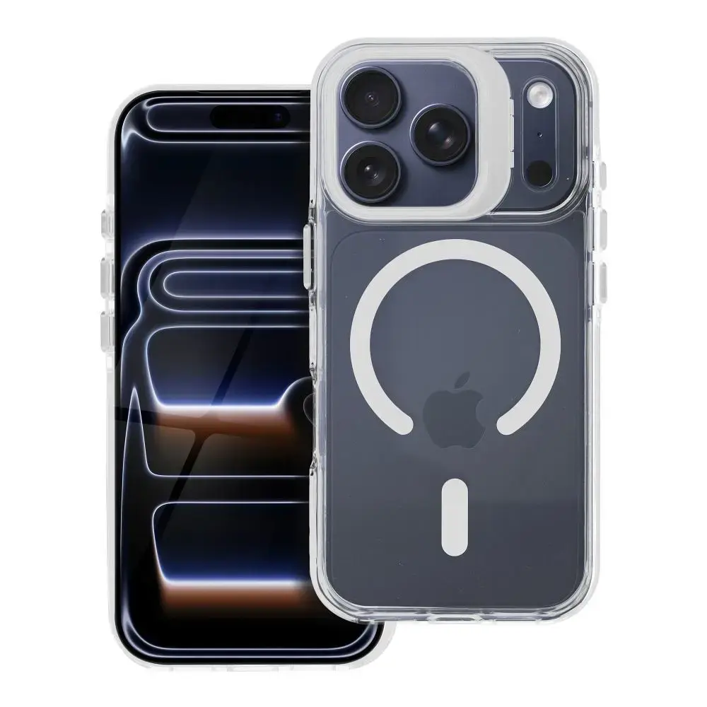 Lens Mag phone case with MagSafe support for iPhone 17 Pro Max | iPhone 18 Pro Max white (with camera lens protection)