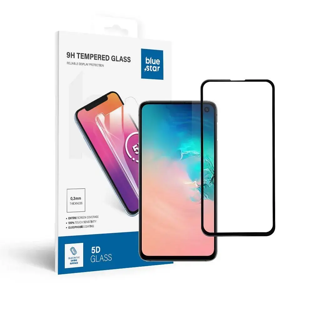 Blue Star 5D aizsargstikls telefona ekrānam Galaxy S10e