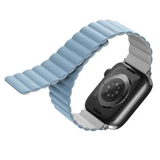 UNIQ Revix išmaniojo laikrodžio dirželis Apple Watch (38/40/41 mm) | silikoninis | baltas/mėlynas