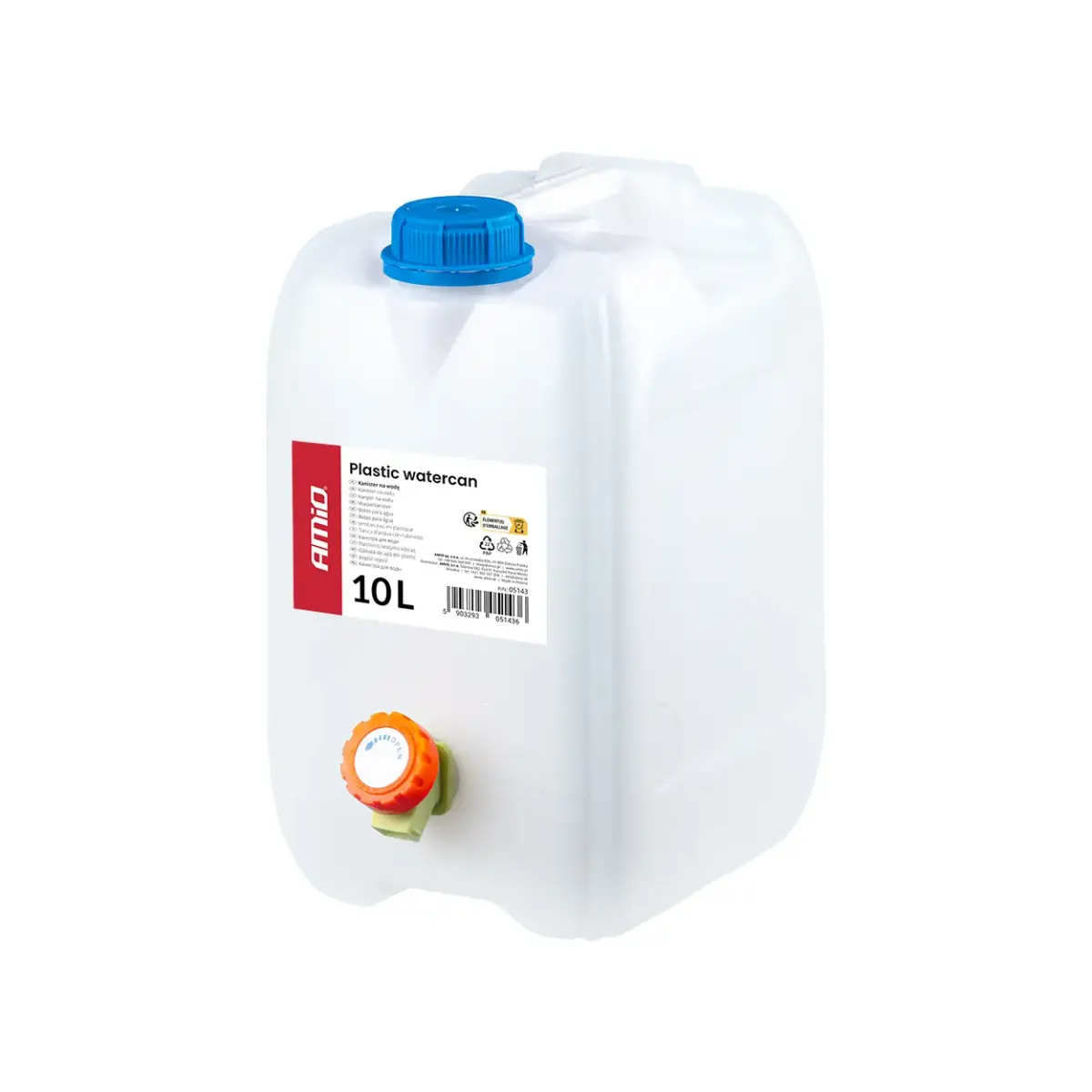 Plastic watercan 10L AMIO-05143