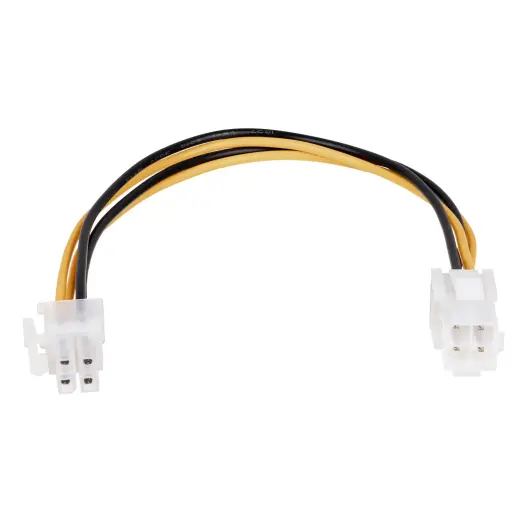 Adapter with cable Akyga AK-CA-78 extension P4 (f) | P4 (m) 23cm