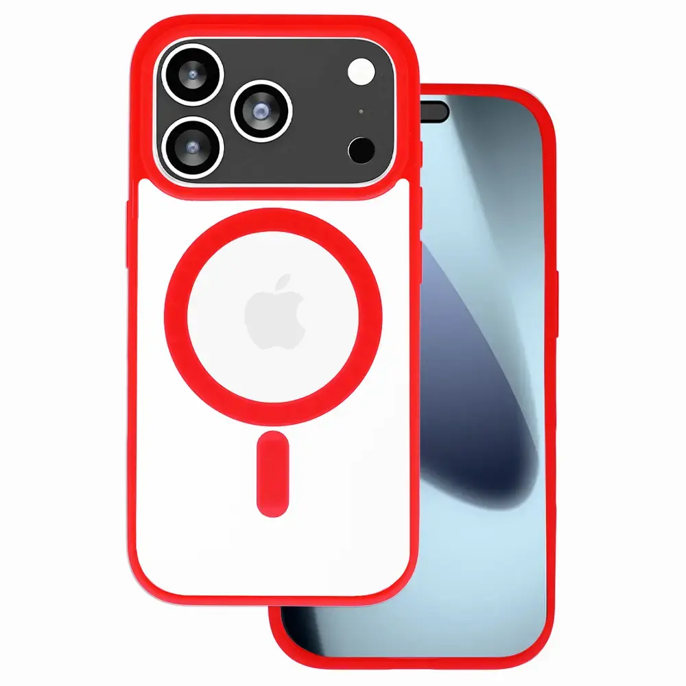 Acrylic Color Magsafe Case for Iphone 17 Pro red