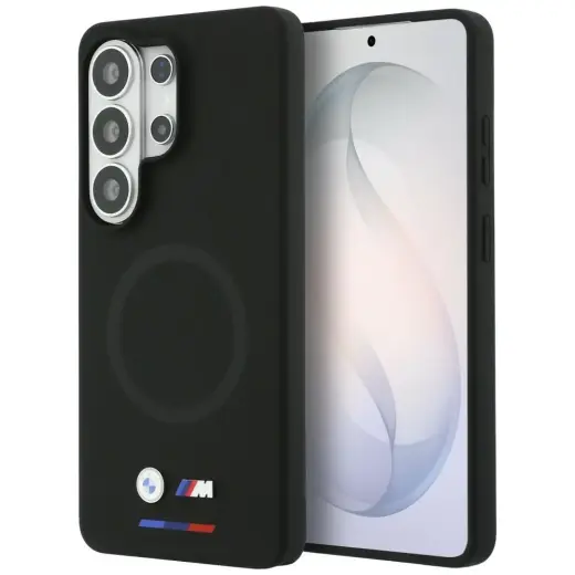 BMW M Silicone telefoni ümbris MagSafe toega Samsung Galaxy S26 Ultra (S948) must