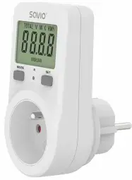 Elektriskais skaitītājs Savio Power Meter with LCD Screen