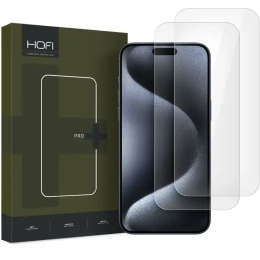 HOFI GLASS PRO+ karastatud klaas telefonile iPhone 16 Pro Max, läbipaistev, 2 tk