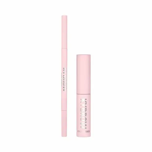 Set Kylie Cosmetics: Kybrow, Defined, Eyebrow Cream Pencil & Brush 2-In-1, 004, Medium Brown, 0.09 g + By Kylie, Define, Eyebrow Gel, Translucent, 5 ml