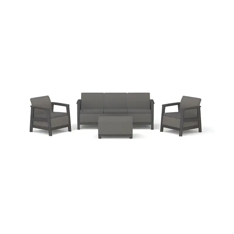 Dārza mēbeļu komplekts Scandi Linea 3 Seater Set pelēks