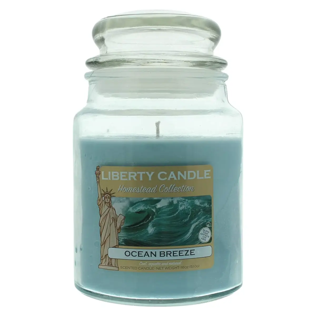 Liberty Candle, Ocean Breeze, Cool, Scented Candle, 510 g