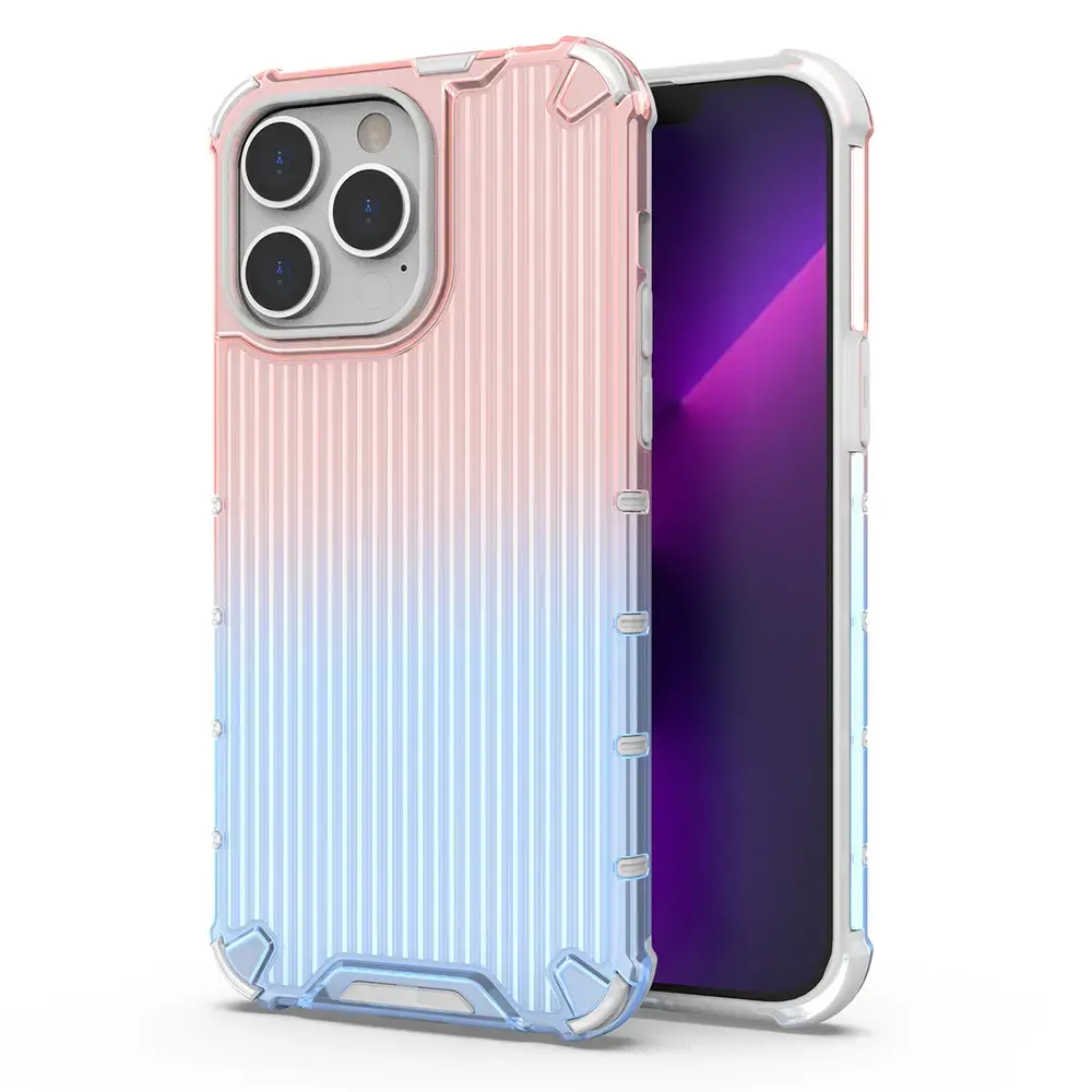 Ombre Protect maciņš telefonam iPhone 14 Pro rozā zils