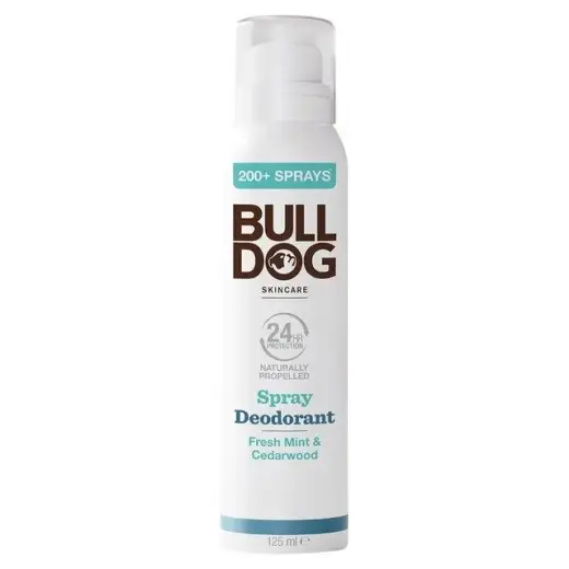 Bulldog Fresh Mint & Cedarwood Spray Deodorant 125 Ml