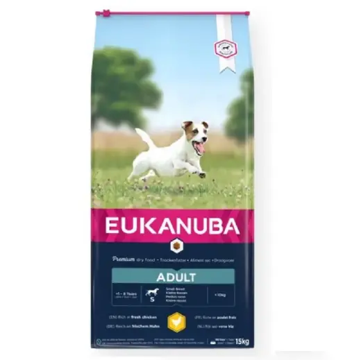 Сухой корм для собак - Eukanuba Adult Small, Chicken, 15 кг