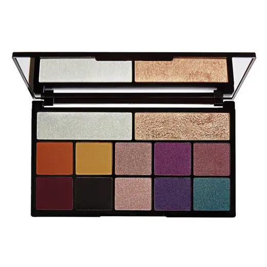 Makeup Revolution, Carmi, Eyeshadow Palette, Kiss Of Fire, 12 Shades, 27 g