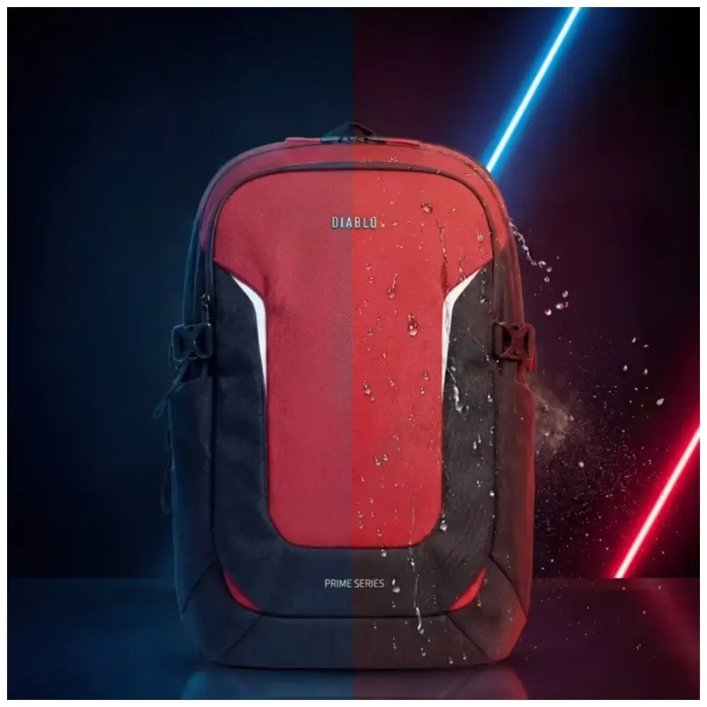 Diablo Chairs Multifunctional Laptop Backpack Prime  black red