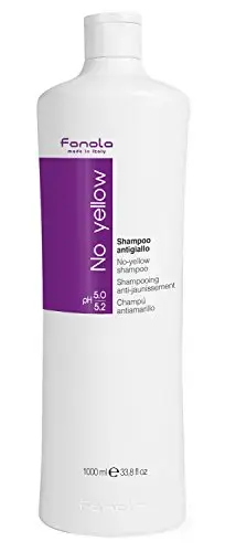 Fanola No Yellow Shampoo 1000ml Ideal for Grey Superlightened or Decoloured Hair  Special Offer