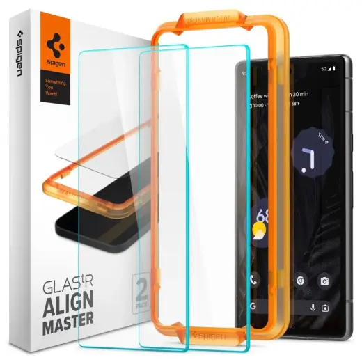 Spigen GLAS.TR AlignMaster tempered glass for phone Google Pixel 7a with applicator (2 pcs.)
