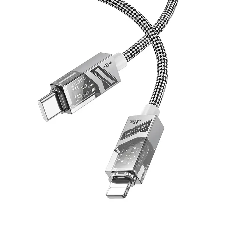 Borofone Cable BU42 Octavia - Type C to Lightning - PD 27W 1,2 metres grey