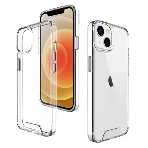 Clear 2 mm telefono dėklas iPhone 13 skaidrus