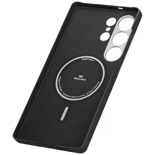 Case PITAKA Ultra-Slim MagSafe for Samsung Galaxy S25 Ultra black grey Photo
