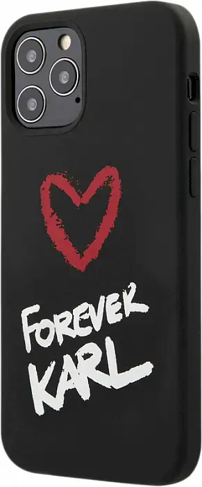 Karl Lagerfeld KLHCP12MSILKRBK Forever Karl Чехол для Apple iPhone 12 | 12 Pro Черный