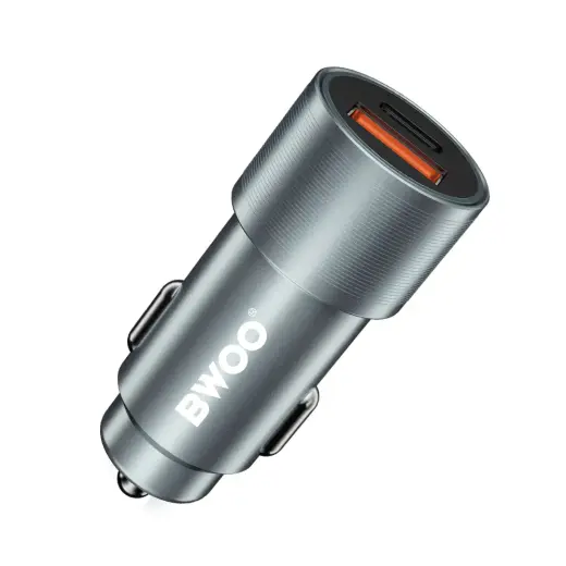 BWOO BO-CC73 autolaadija | 20W | PD, QC | USB-A, USB-C | hall